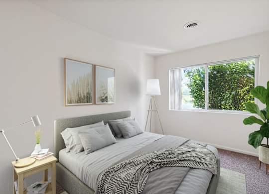 Bedroom with Abundant Natural Light