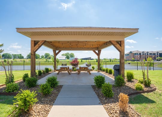 Picnic Area Overlooking the Pond