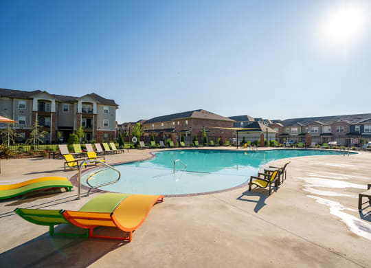 Sun Loungers at the Pool Deck