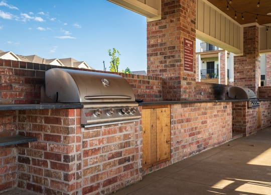 Built In Grills at the BBQ Area