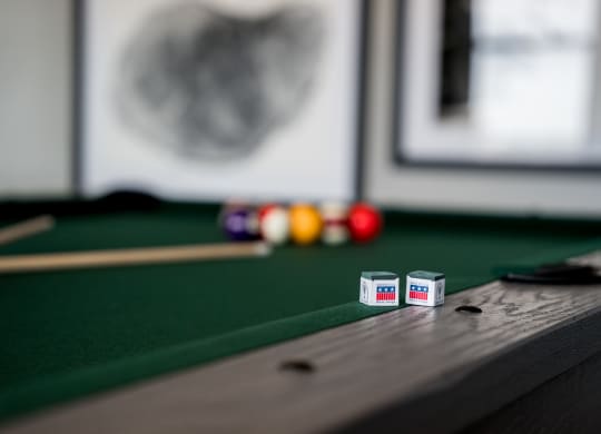 Pool Table in the Game Room