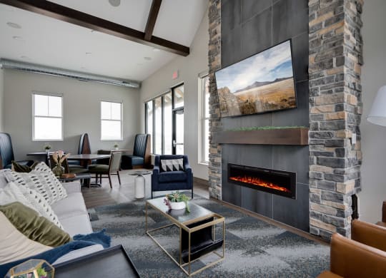 Clubhouse Lounge with Fireplace