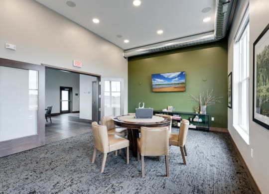 Game Room Poker Table with French Doors