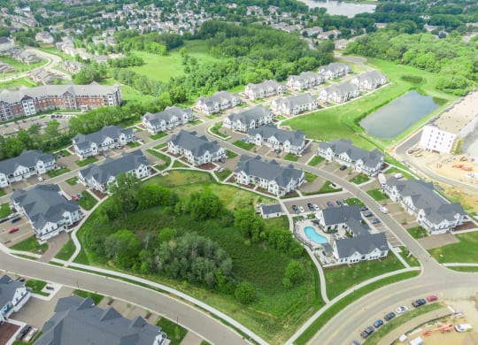 Aerial View Of The Sundance Woodbury Neighborhood