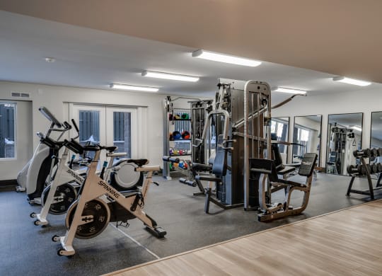 Cardio and Strength Training Equipment at the Fitness Center