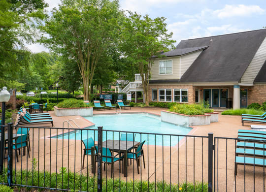 Second Outdoor Pool with Lounge Chairs