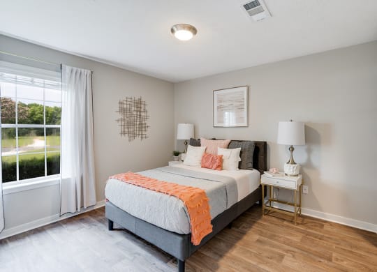 Bedroom with Large Window