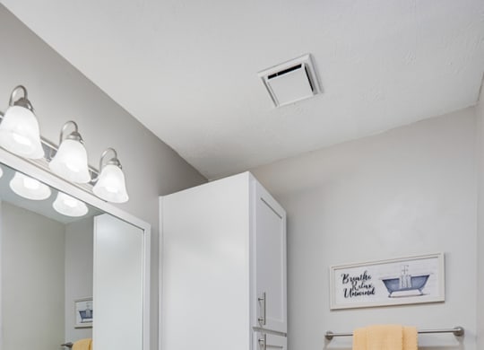 Large Bathroom Vanity with Built In Storage