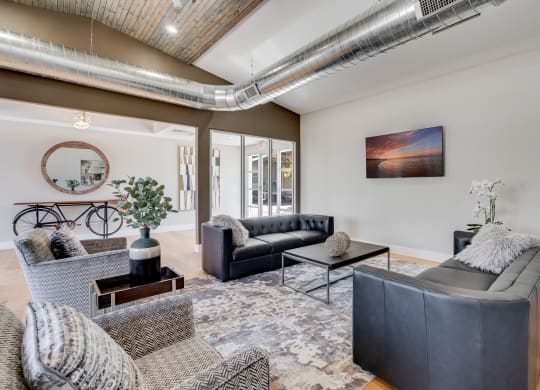 Clubhouse Lounge with Mounted Flat Screen