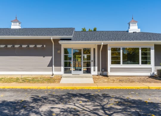 Exterior of the Clubhouse Overlooking the Pool Area