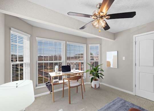 Living Room with bay windows