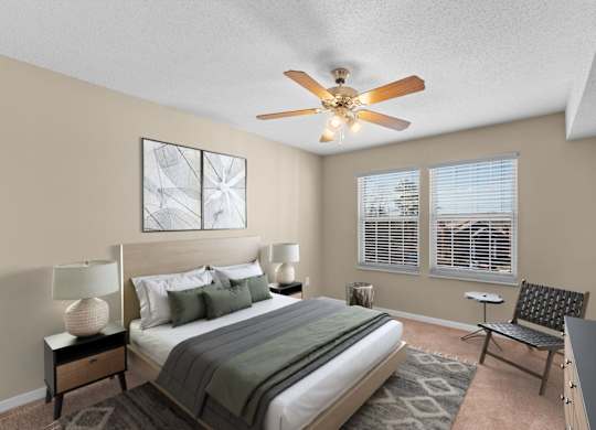Bedroom With Ceiling Fan