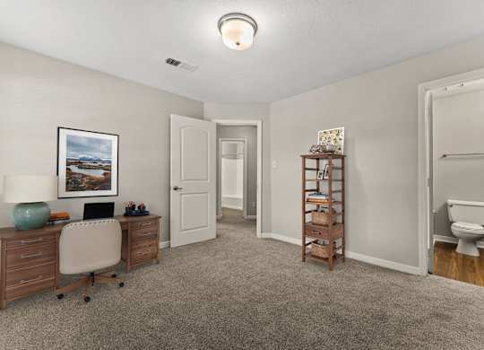 Bedroom with Plush Carpeting