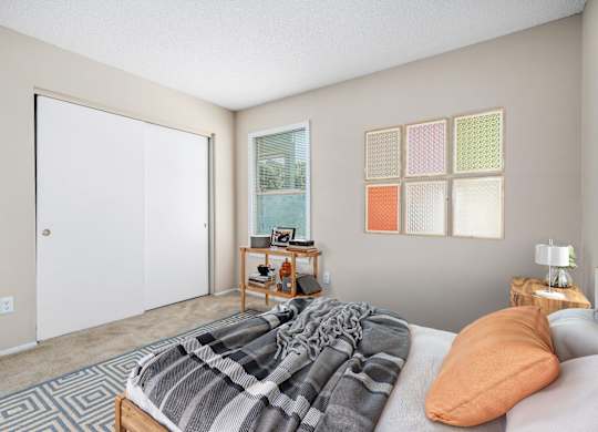 Bedroom with Plush Carpeting
