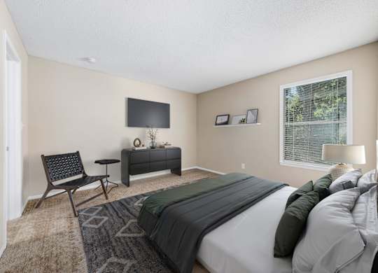 Bedroom with Plush Carpeting