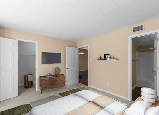 Bedroom with Plush Carpeting
