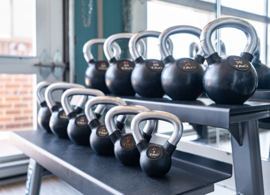 Kettlebells At The Fitness Center