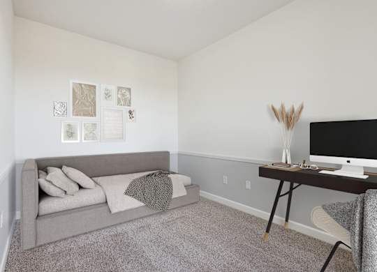 Work From Home Room with Large Window