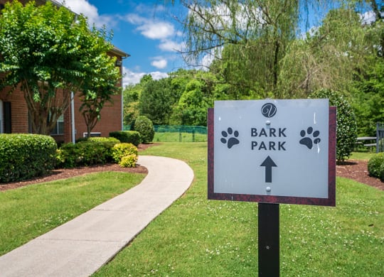 Sign Leading to Dog Bark Park