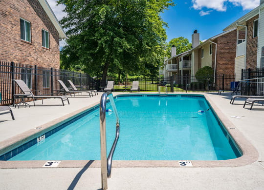 Fenced In Lap Pool with Sundeck