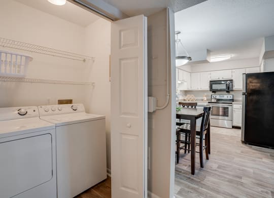 Closet with Washer and Dryer