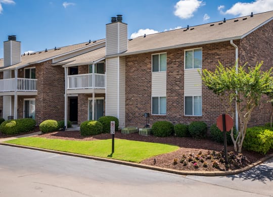 Manicured Lawn in Front of an Apartment Building at The Villas at Oak Crest