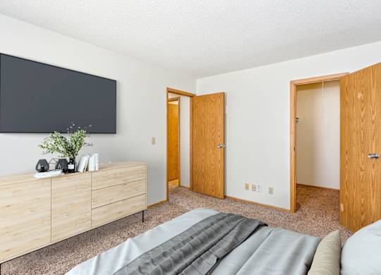 Bedroom with Plush Carpeting