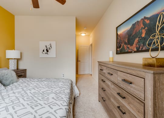 Bedroom With Plush Carpet