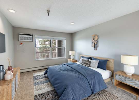 Bedroom with Plush Carpeting