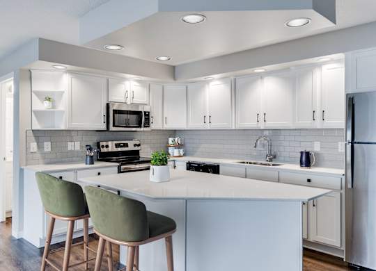 Fully Equipped Kitchen with Stainless Steel Appliances