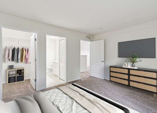 Bedroom With Walk-In Closet