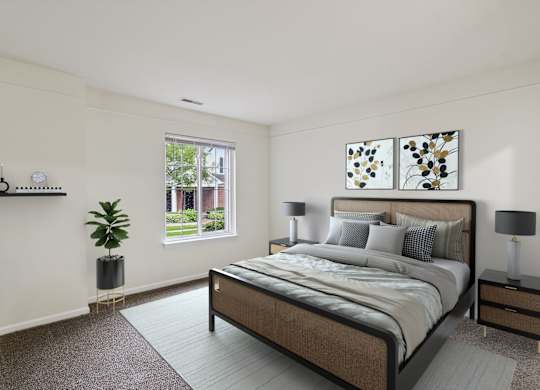 Bedroom with Abundant Natural Light