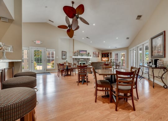 Clubhouse Lounge With Vaulted Ceilings