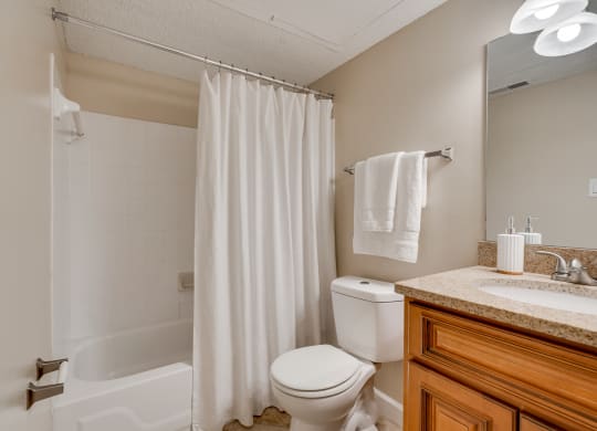 Bathroom With Tiled Shower