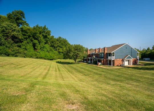 Lush Grass Area Behind Willowbend Apartment Homes