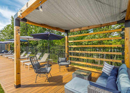 Pool Deck with Furniture