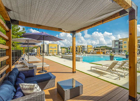 Pool Deck with Furniture