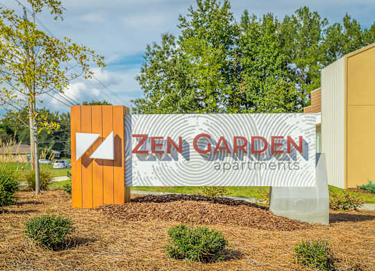 Zen Garden Monument Sign