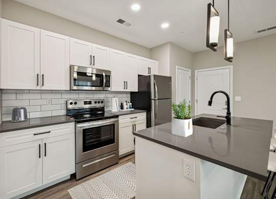 Fully Equipped Kitchen with Stainless Steel Appliances
