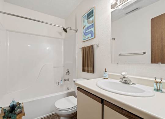 Bathroom with Wood cabinetry