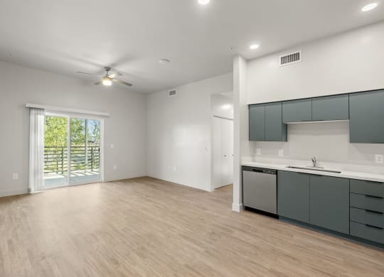 Living room and kitchen  at SECOND AVE COMMONS | BRAND-NEW, Mesa, AZ, 85210