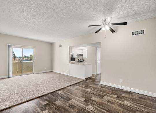 2x2 Living Room and Dining Room at Villa Toscana Apartments in Phoenix Arizona