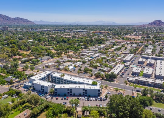 Aerial Exterior View at Arcadia Lofts in Phoenix AZ Nov 2020