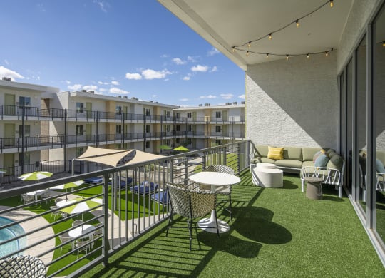 Balcony Seating at Cabana Bridges Apartments in Tucson Arizona