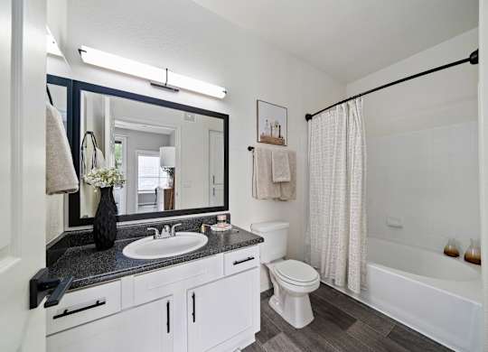 Bathroom at Bear Canyon Apartments in Tucson Arizona