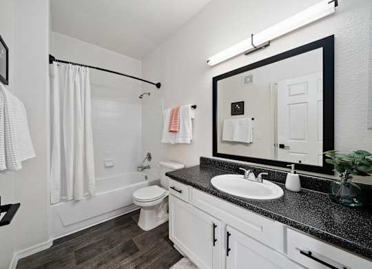 Bathroom at Bear Canyon Apartments in Tucson Arizona