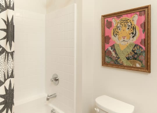 Bathroom at Streamliner 16th Apartments in Phoenix