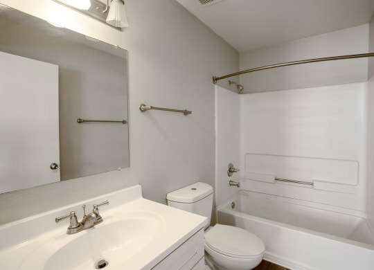 Bathroom at The Bluffs at Tierra Contenta Apartments in Santa Fe New Mexico
