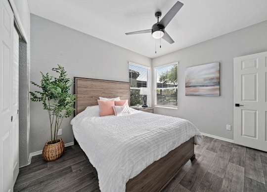 Bedroom at Bear Canyon Apartments in Tucson Arizona