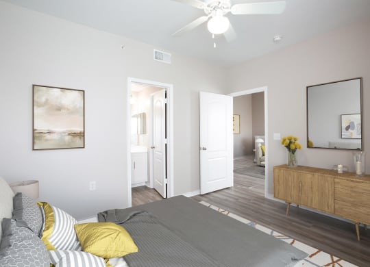 Bedroom at Links at Forest Creek in Round Rock Texas near Austin